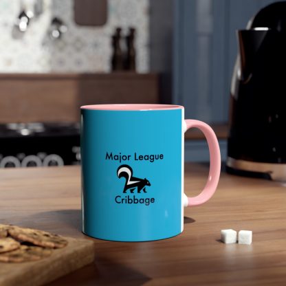 Cribbage mug blue. Cribbage club, two-tone, 11oz - Image 20