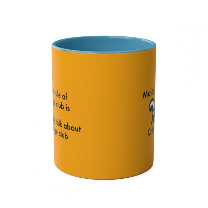 Cribbage mug orange. Cribbage club, two-tone, 11oz - Image 11