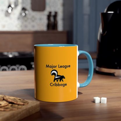 Cribbage mug orange. Cribbage club, two-tone, 11oz - Image 20