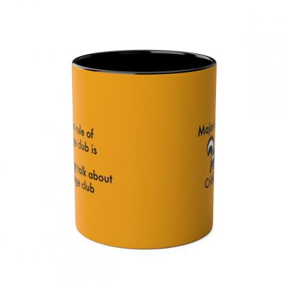 Cribbage mug orange. Cribbage club, two-tone, 11oz - Image 2