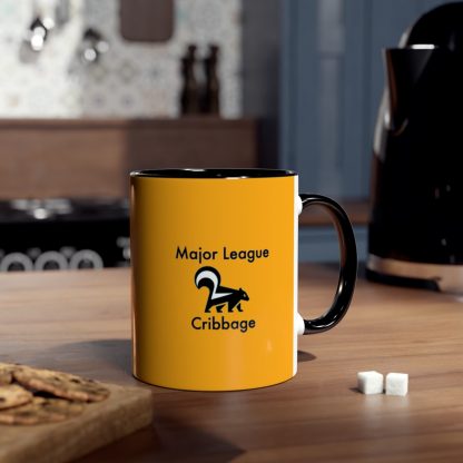 Cribbage mug orange. Cribbage club, two-tone, 11oz - Image 10