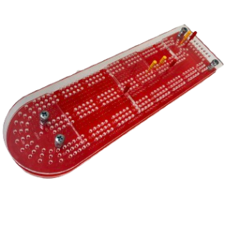 Polymer continuous cribbage board